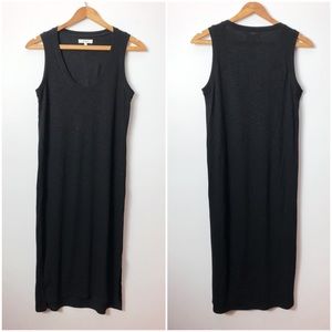 Madewell black jersey tank dress